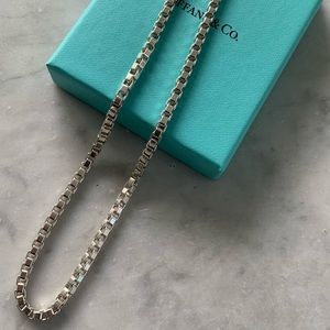 Tiffany & Co. Venetian Chain Necklace Sterling Silver